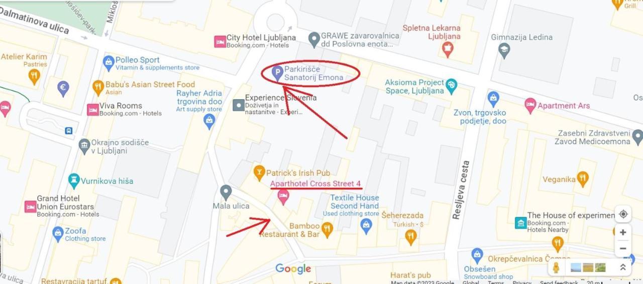 לובליאנה Aparthotel Cross Street 4 מראה חיצוני תמונה